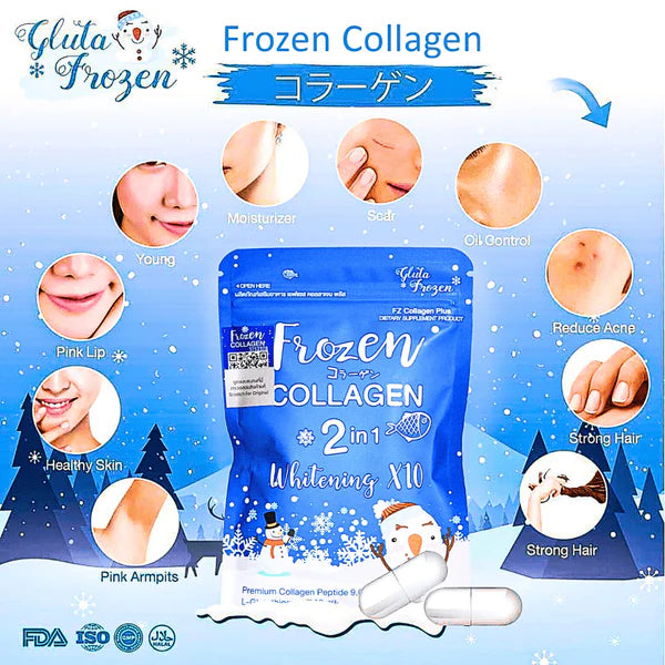 -30%   Frozen Collagen and Glutathione Dietary Supplement 60 caps Buy 1 Get 1 Free